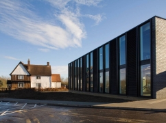 Wysing's studio block and farmhouse